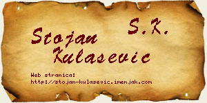 Stojan Kulašević vizit kartica